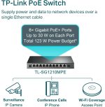 Switch Administrable TP Link TL-SG1210MPE 9 ports Gigabit RJ45 et 1 port combo Gigabit SFP / RJ45 - PoE 123 W – Image 3