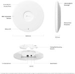 Point d'accès TP-Link Omada BE9300 WiFi 7 Tri-Bande plafonnier (EAP772) – Image 3