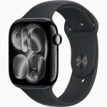 Apple Watch Series 11 GPS Aluminium-46mm-Jet Black-Noir-S/M