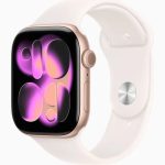 Apple Watch Series 11 GPS Aluminium 42mm Rose Gold Rose tendre S/M