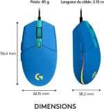 Souris gaming filaire Logitech G102 – Image 6