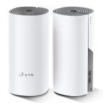TP-Link Deco E4 (2-pack) Bi-bande (2,4 GHz / 5 GHz) Wi-Fi 5 (802.11ac) Blanc, Gris Interne (DECO E4(2-PACK)) – Image 2