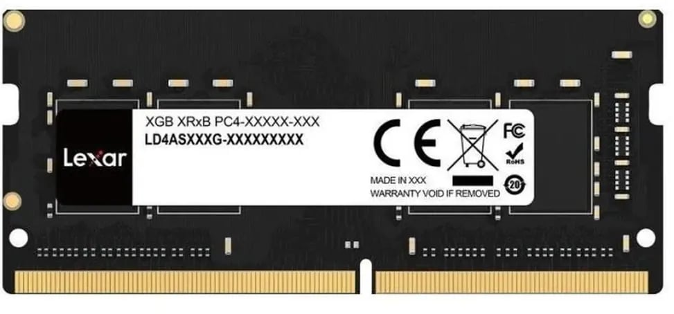 cmthbam9b01srqgnh4ofgel6s.jpg LEXAR BARRETTE MEMOIRE So 3200 8GB SO-DIMM DDR4 3200 - Blister Package 12 Mois – Image 1