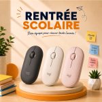 Logitech Pebble Mouse 2 M350s - TONAL WHITE - BT - N/A - EMEA-808 - DONGLELESS