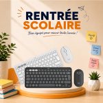 Logitech Pebble 2 Combo - TONAL WHITE - FRA - 2.4GHZ/BT - N/A - CENTRAL-419 - UNIVERSAL 12M