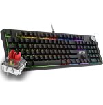 Clavier gaming rétroéclairé mécanique MSI FORGE GK320 RED - AZERTY (4711377324649) – Image 3