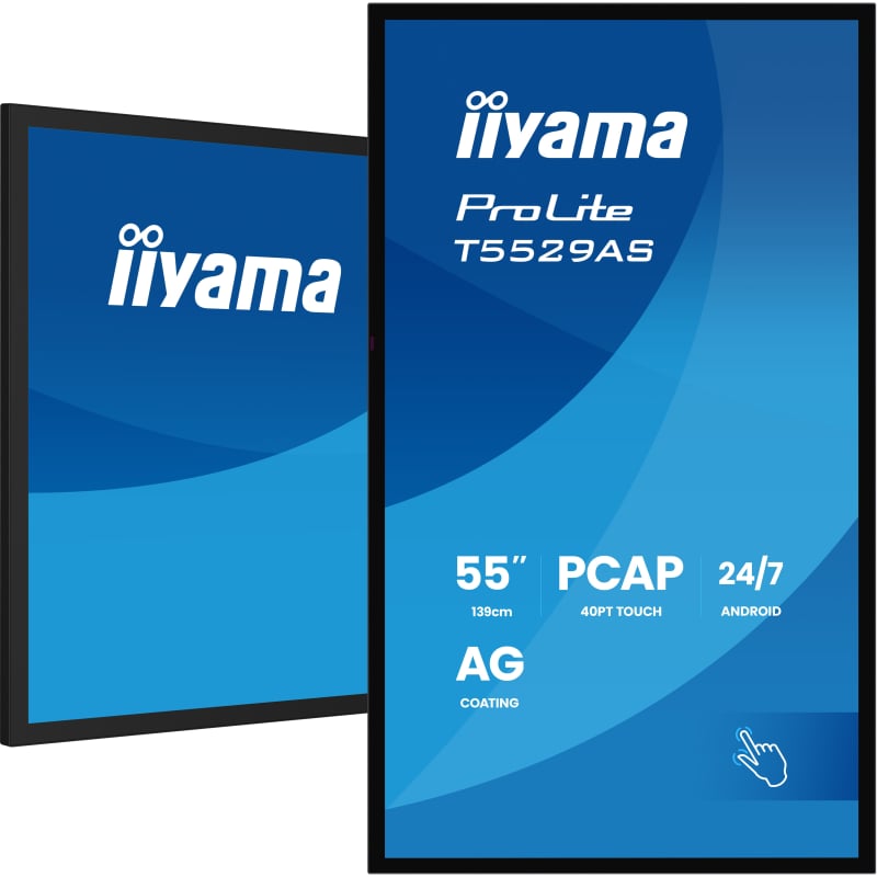 cmucuzwp802okqgrylup2bw6p.jpg Ecran INTERACTIF TACTILE 55 POUCES IIYAMA PROLITE T5529AS-B1AG – Image 1