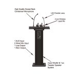 PUPITRE HAUT DE GAMME DE CONFÉRENCE AVEC MICROPHONE SANS FIL ITC T-6236 – Image 4