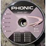 Phonic Câble Audio Blindé 2x1mm 014829 - Bobine 100m