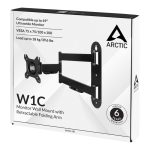 Support mural avec bras pliable rétractable ARCTIC W1C – Image 6