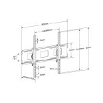 Support mural fixe pour Grands écrans de 52 à 86'' DGT22-PTS0039T – Image 4