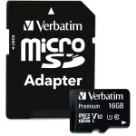MicroSDHC 16 Go Classe 10 avec adaptateur