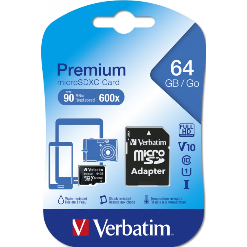cmucwc26007n1qgry3wq22ij5.jpg microSDXC 64 GB avec adaptateur Classe 10 – Image 1