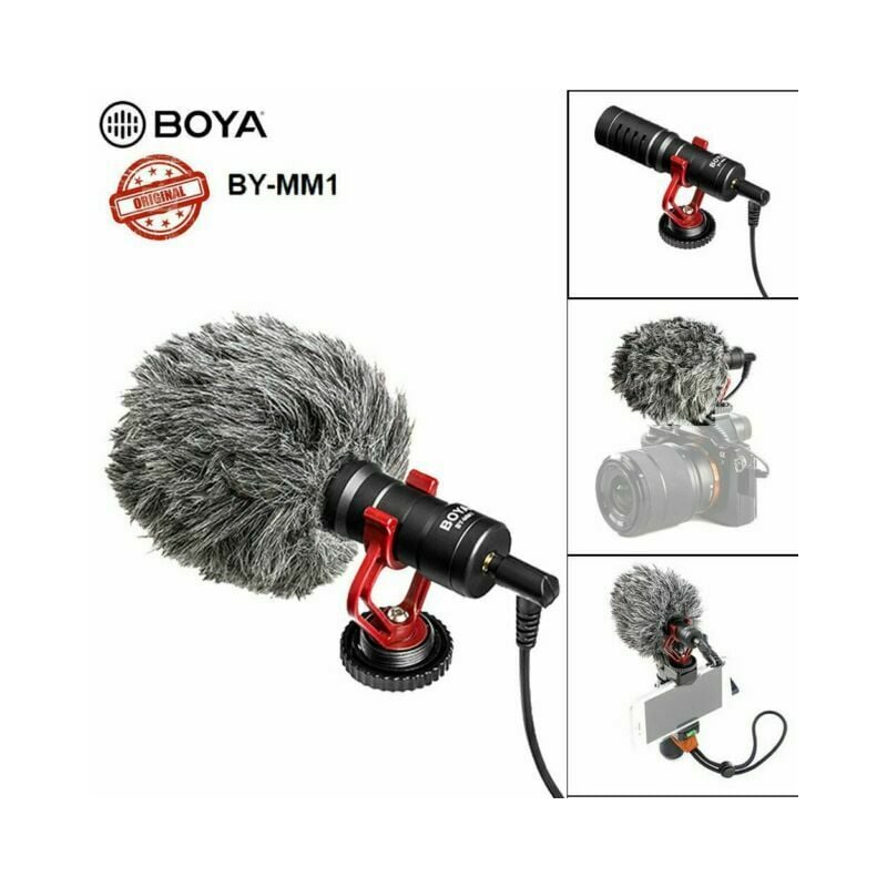 cmucwfm9e07u1qgrynk8f1mar.jpg MICROPHONE POUR CAMERAS & SMARTPHONES BOYA BY-MM1 – Image 1