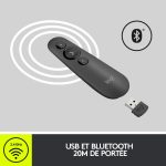 Logitech 910-006520 - TÉLÉCOMMANDE LASER DE PRÉSENTATION R500s Bluetooth – Image 2