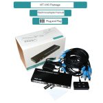 Commutateur KVM HDMI 4 entrées 1 sortie 4K 30 Hz avec contrôleur de bureau MT-VIKI MT-HK401 – Image 2