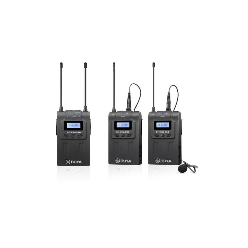 cmucwklfu08nfqgryh60uyxnx.jpg Système de microphone sans fil UHF BOYA BY-WM8 Pro-K2 – Image 1