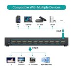 Contrôleur de mur vidéo HDMI 3×3 1080P 60Hz avec télécommande IR – Image 10