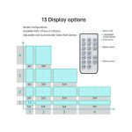 Contrôleur de mur vidéo HDMI 3×3 1080P 60Hz avec télécommande IR – Image 5