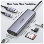 HUB Ugreen USB-C 7 en 1 Supporte PD (Power Delivery) 100W Recharge (Model : CM512)