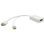 Câble Adaptateur HDMI (M) vers DisplayPort (F) 4K 2.0 Alimentation USB