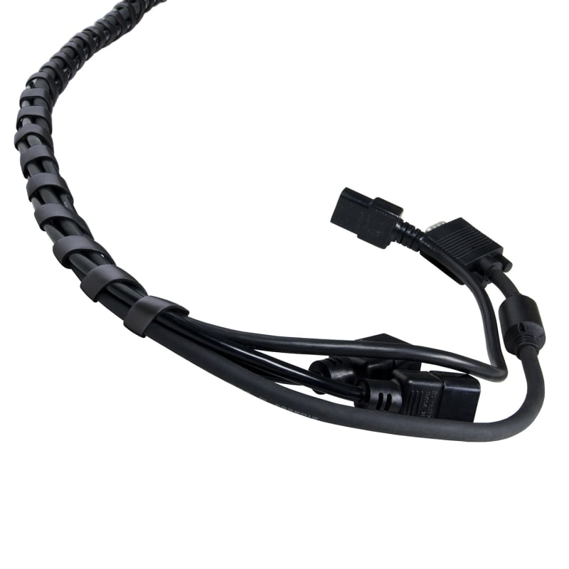 cmucwy1vl09maqgrytim74nka.jpg Système de gestion de câbles / GUIDE CABLES SPIRALE NOIR 25 mètres – Image 1