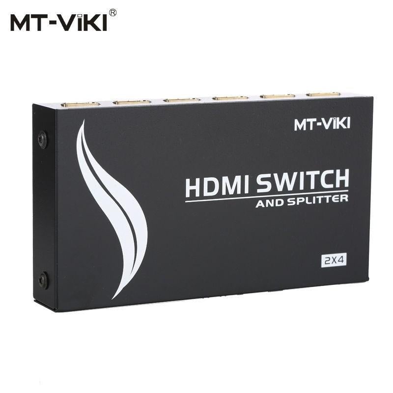 cmucwy21409npqgry9gys95wz.jpg Commutateur et répartiteur MT-Viki MT-HD2-4 HDMI 2 IN 4 OUT – Image 1