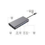 DEXLAN Dock USB Type-C HDMI+DP 4K-LAN-HUB+SD2.0+Charg.PD3.0 – Image 4