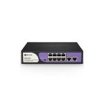 Switch PoE non administrable 8 ports 100 Mbits/s + 2 ports RJ45 100 Mbits/s