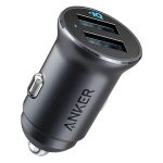 Chargeur de voiture Anker PowerDrive 2 Alloy Black 24W