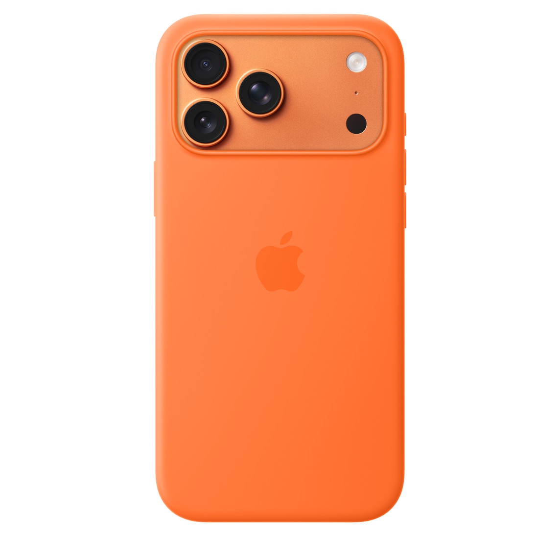 cmufj7yv501d8qgymm9gafqh7.jpg iPhone 17 Pro Silicone Case with MagSafe – Orange – Image 1