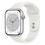 Apple Watch Series 8 GPS Aluminum Blanc Sport Band 45 mm