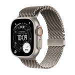 Apple Watch Ultra 3 GPS + Cellular 49 mm-Natural Titanium-Bracelet Milanais en titane Naturel-Small
