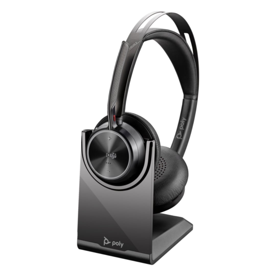 cmuy3thym05ktqgnzdyf7cd2s.jpg Poly Voyager Focus 2 MSTeams Certified USB-C-C Headset +USB-C/A Adapter +Charging Stand – Image 1