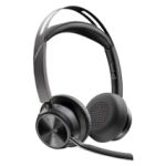 Poly Voyager Focus 2 MSTeams Certified USB-C-C Headset +USB-C/A Adapter +Charging Stand – Image 9