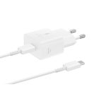 SAMSUNG 25W wall charger C-to-C with C-To-C Cable white
