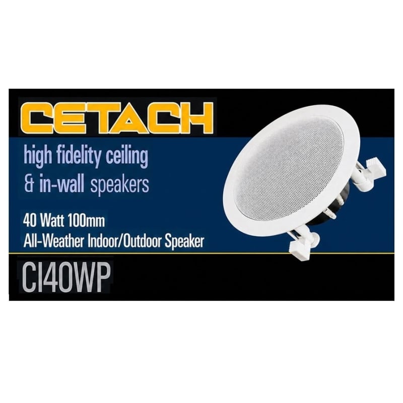 cmvctvi4e01baqgnyxpkjhxsv.jpg Enceinte sonore murale ou plafonnier étanche 40W - Cetach C140WP – Image 1