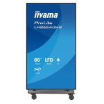 TOTEM AFFICHAGE DYNAMIQUE 86" IIYAMA PROLITE LH8664UHS-B3AG AVEC ROULETTES