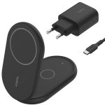 Station de Charge Magsafe Belkin Qi2 2en1 pour iPhone et AirPods (15W)-Black